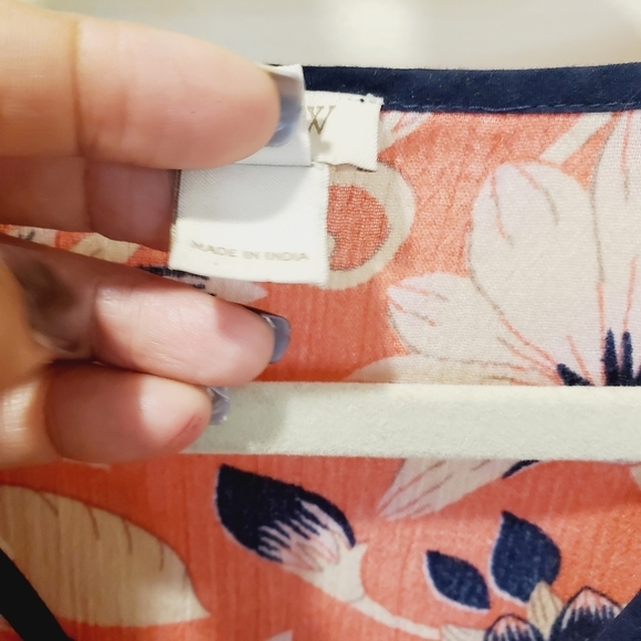 J Crew women's Floral print 3/4 sleeves casual relaxed fit blouse size M - Picture 3 of 10